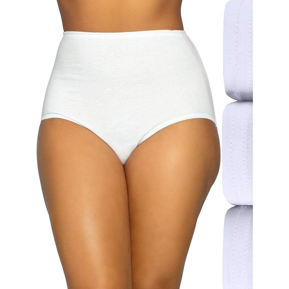 Vanity Fair Panties Briefs Women 3-Pk. Perfectly Yours White Size 10 NWT